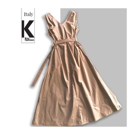 Key Fashion női ruha-24421SR-barna