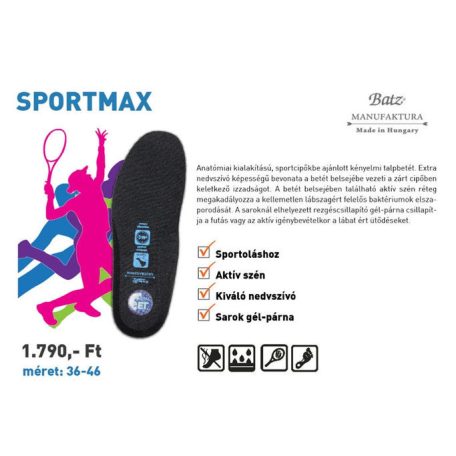 Batz talp betét unisex Talpbetét-952 Sport Gel Max