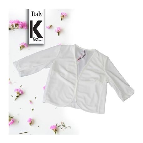 Key Fashion női bolero-F24370K-feher